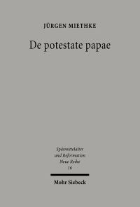Book Cover for De Potestate Papae by Jurgen Miethke
