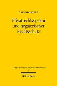 Book Cover for Privatrechtssystem Und Negatorischer Rechtsschutz by Eduard Picker