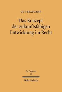 Book Cover for Das Konzept Der Zukunftsfahigen Entwicklung Im Recht by Alexei Sivertsev