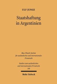 Book Cover for Staatshaftung in Argentinien by Hugo von Hofmannsthal, Ursula Renner