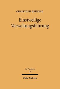 Book Cover for Einstweilige Verwaltungsfuhrung by Christoph Bruning