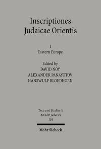 Book Cover for Inscriptiones Judaicae Orientis by Alexander Panayotov, David Noy, H Bloedhorn
