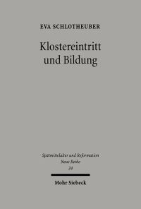 Book Cover for Klostereintritt Und Bildung by Patrick D Miller