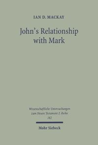 Book Cover for John's Relationship With Mark by Ian D Mackay