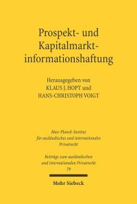 Book Cover for Prospekt- Und Kapitalmarktinformationshaftung by HansChristoph Voigt, Klaus J Hopt
