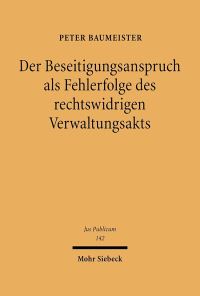 Book Cover for Der Beseitigungsanspruch Als Fehlerfolge Des Rechtswidrigen Verwaltungsakts by Andrei A Orlov