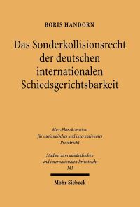 Book Cover for Das Sonderkollisionsrecht Der Deutschen Internationalen Schiedsgerichtsbarkeit by Andrei A Orlov