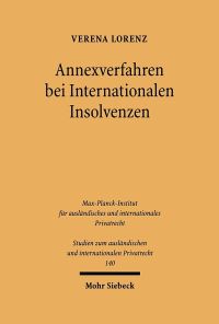 Book Cover for Annexverfahren Bei Internationalen Insolvenzen by Friedrich A von Hayek, Erich W Streissler