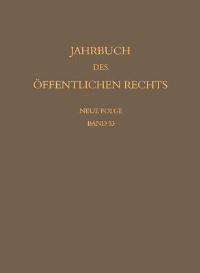 Book Cover for Jahrbuch Des Offentlichen Rechts Der Gegenwart. Neue Folge by William D Furley, Jan Maarten Bremer