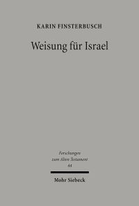Book Cover for Weisung Fur Israel by Rainer Baasner, Georg Reichard
