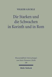 Book Cover for Die Starken Und Die Schwachen in Korinth Und in Rom by Volker Gackle