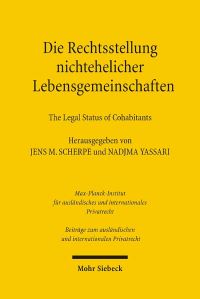 Book Cover for Die Rechtsstellung Nichtehelicher Lebensgemeinschaften - The Legal Status of Cohabitants by Nadjma Yassari, Jens M Scherpe