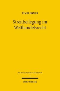 Book Cover for Streitbeilegung Im Welthandelsrecht by Archie T Wright