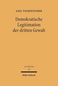 Book Cover for Demokratische Legitimation Der Dritten Gewalt by Archie T Wright