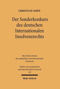 Book Cover for Der Sonderkonkurs Des Deutschen Internationalen Insolvenzrechts by Archie T Wright