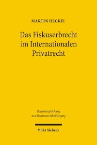 Book Cover for Das Fiskuserbrecht Im Internationalen Privatrecht by Martin FJ Heckel