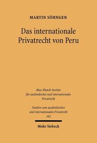 Book Cover for Das Internationale Privatrecht Von Peru by Martin Sohngen
