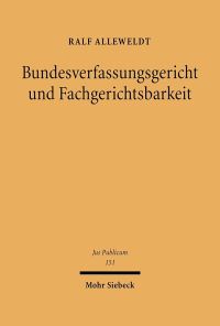 Book Cover for Bundesverfassungsgericht Und Fachgerichtsbarkeit by Archie T Wright