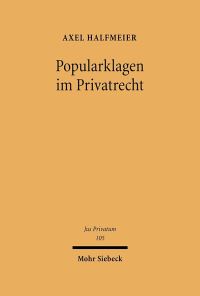 Book Cover for Popularklagen Im Privatrecht by Archie T Wright