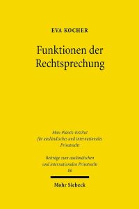 Book Cover for Funktionen Der Rechtsprechung by Eva Kocher