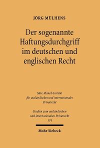 Book Cover for Der Sogenannte Haftungsdurchgriff Im Deutschen Und Englischen Recht by Jorg Mulhens