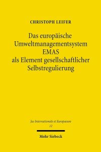 Book Cover for Das Europaische Umweltmanagementsystem EMAS Als Element Gesellschaftlicher Selbstregulierung by Christoph Leifer