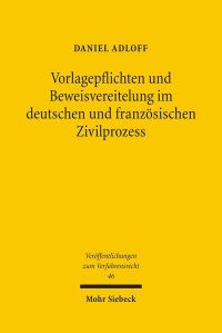 Book Cover for Vorlagepflichten Und Beweisvereitelung Im Deutschen Und Franzosischen Zivilprozess by Adam Becker, Annette Yoshiko Reed