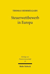 Book Cover for Steuerwettbewerb in Europa by Thomas Hemmelgarn