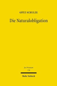 Book Cover for Die Naturalobligation by Gotz Schulze