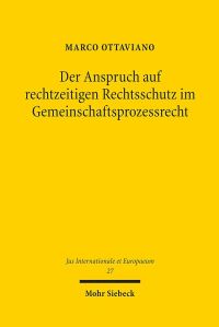 Book Cover for Der Anspruch Auf Rechtzeitigen Rechtsschutz Im Gemeinschaftsprozessrecht by Marco Ottaviano