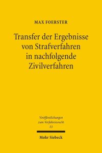 Book Cover for Transfer Der Ergebnisse Von Strafverfahren in Nachfolgende Zivilverfahren by Friedrich A von Hayek, Erich W Streissler