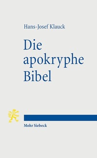 Book Cover for Die Apokryphe Bibel by William D Furley, Jan Maarten Bremer