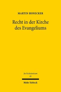 Book Cover for Recht in Der Kirche Des Evangeliums by Adam Becker, Annette Yoshiko Reed