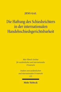 Book Cover for Die Haftung Des Schiedsrichters in Der Internationalen Handelsschiedsgerichtsbarkeit by Jens Gal