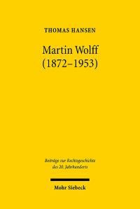 Book Cover for Martin Wolff (1872-1953) by Charlotte Köckert