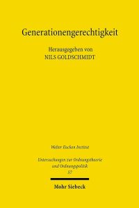 Book Cover for Generationengerechtigkeit by Nils Goldschmidt