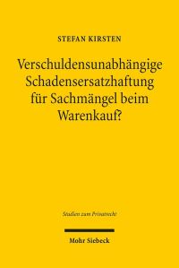 Book Cover for Verschuldensunabhangige Schadensersatzhaftung Fur Sachmangel Beim Warenkauf? by Peter J Tomson, Doris LambersPetry