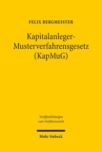 Book Cover for Kapitalanleger - Musterverfahrensgesetz (KapMuG) by Baruch Halpern, Matthew J Adams