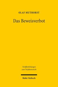 Book Cover for Das Beweisverbot by Alison Salvesen, Alison Salvesen