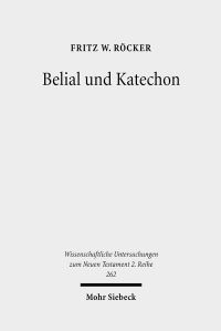 Book Cover for Belial Und Katechon by Fritz W Rocker