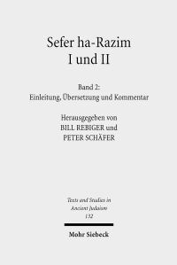 Book Cover for Sefer Ha-Razim I Und II - Das Buch Der Geheimnisse I Und II by Peter Schafer, Dorothea M Salzer, Bill Rebiger, Evelyn Burkhardt