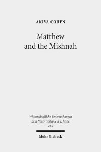 Book Cover for Matthew and the Mishnah by Eduard Iricinschi, Holger M Zellentin