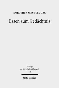 Book Cover for Essen Zum Gedachtnis by Dorothea Wendebourg
