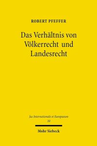 Book Cover for Das Verhaltnis Von Volkerrecht Und Landesrecht by Robert Pfeffer