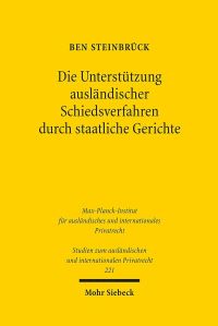 Book Cover for Die Unterstutzung Auslandischer Schiedsverfahren Durch Staatliche Gerichte by Ben Steinbruck
