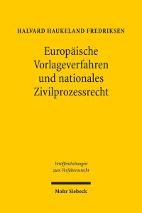 Book Cover for Europaische Vorlageverfahren Und Nationales Zivilprozessrecht by Halvard H Fredriksen