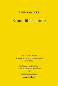 Book Cover for Schuldubernahme by Tobias Maurer