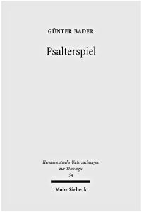 Book Cover for Psalterspiel by Gunter Bader