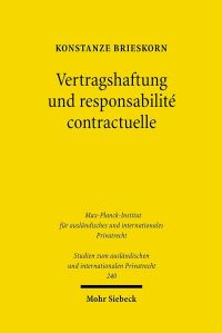Book Cover for Vertragshaftung Und Responsabilite Contractuelle by Konstanze Brieskorn