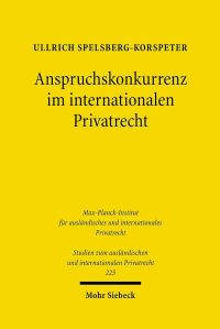 Book Cover for Anspruchskonkurrenz Im Internationalen Privatrecht by Ullrich SpelsbergKorspeter